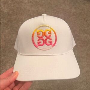 GFORE White Trucker Hat with Multicolor Logo